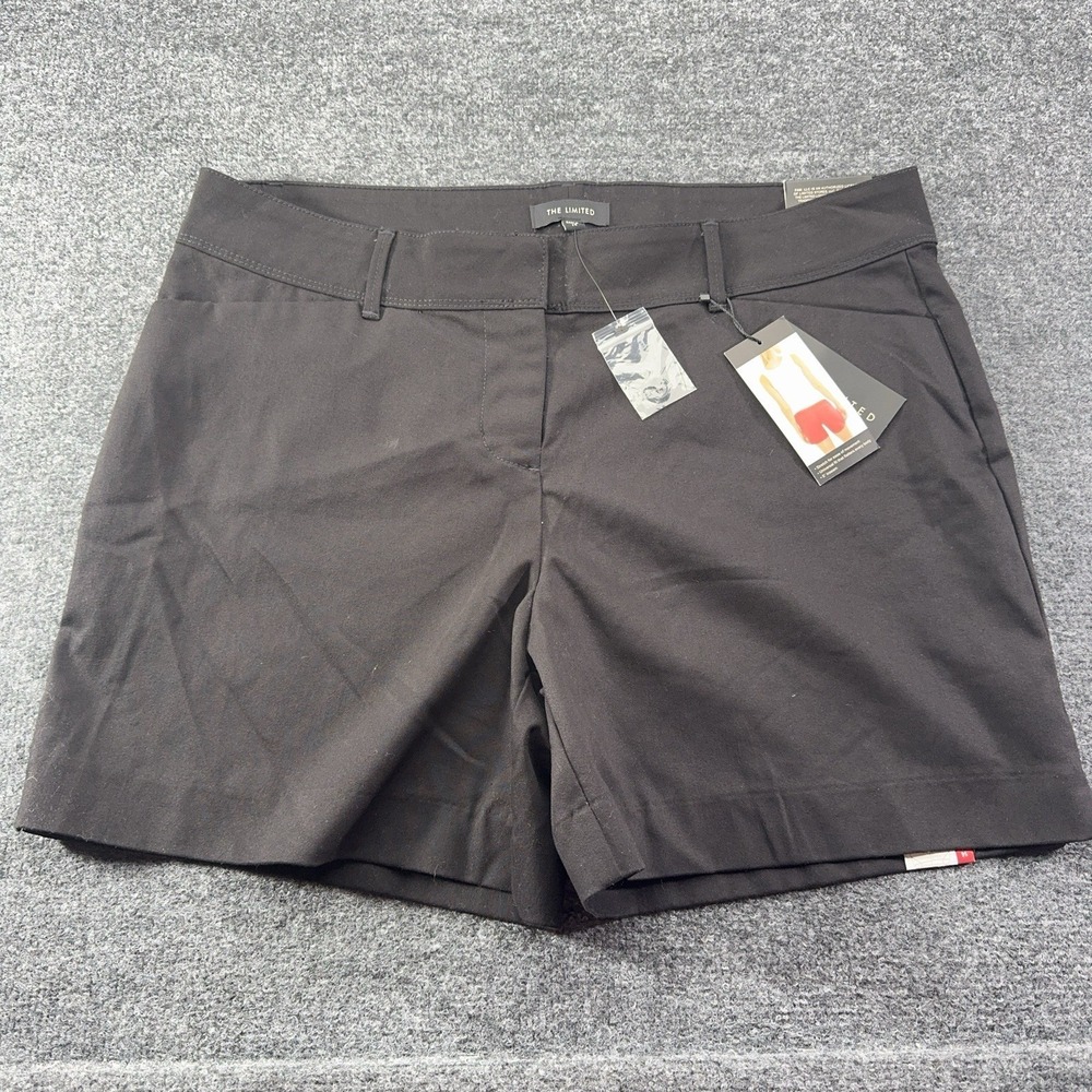 The Limited Womens Black Tailored Shorts 5" Inseam Size 14 NWT